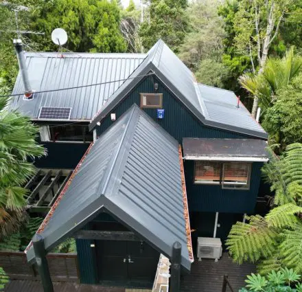 Re-roofing project in Auckland, New Zealand with new long run metal roof