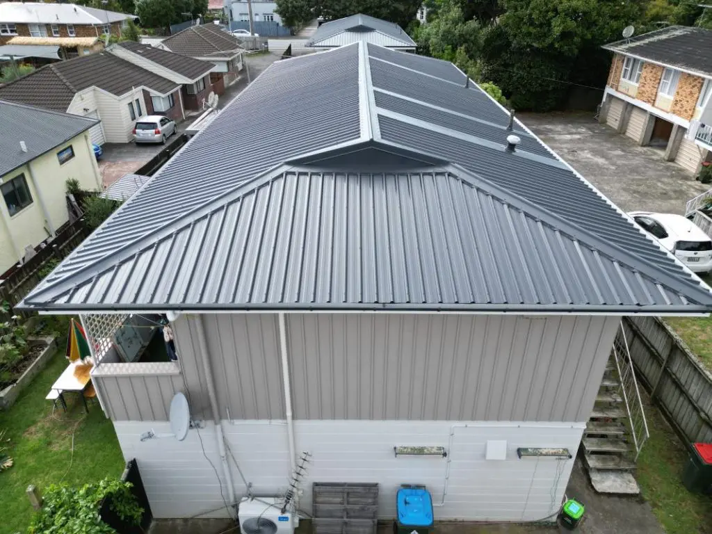 Re-roofing service showing full roof replacement in Auckland