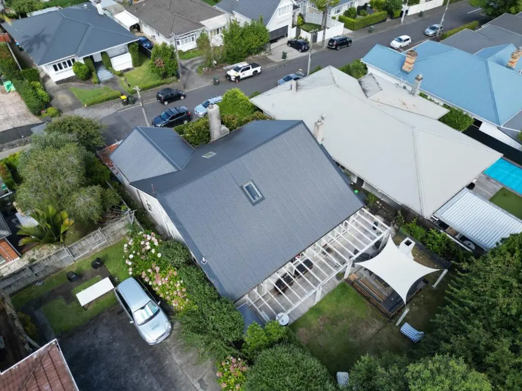 Re-roofing work showing upgraded roofing materials